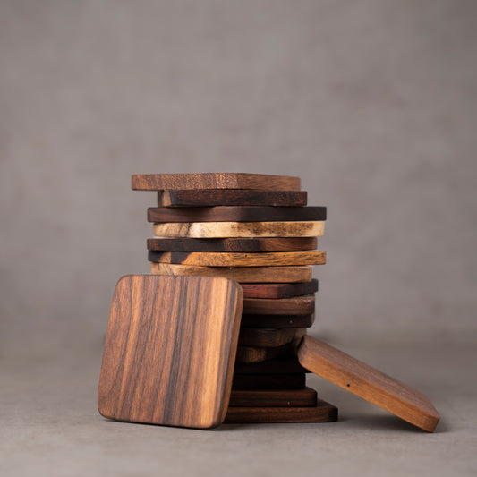 Porta Vasos de Madera Solida